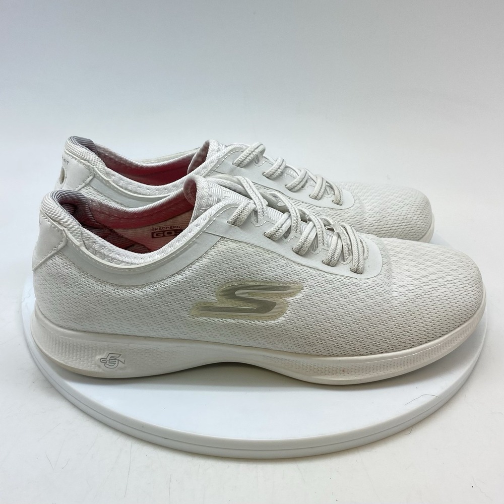 Skechers Sneakers Womens 7 GO STEP Lite Dashing‎ Goga Max 14500 White Shoes